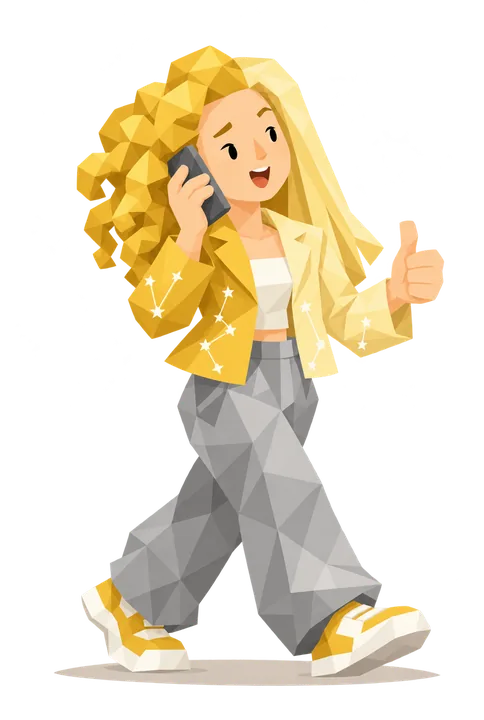 Illustration of a Gemini female