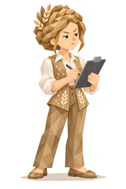 Illustration of a Virgo female