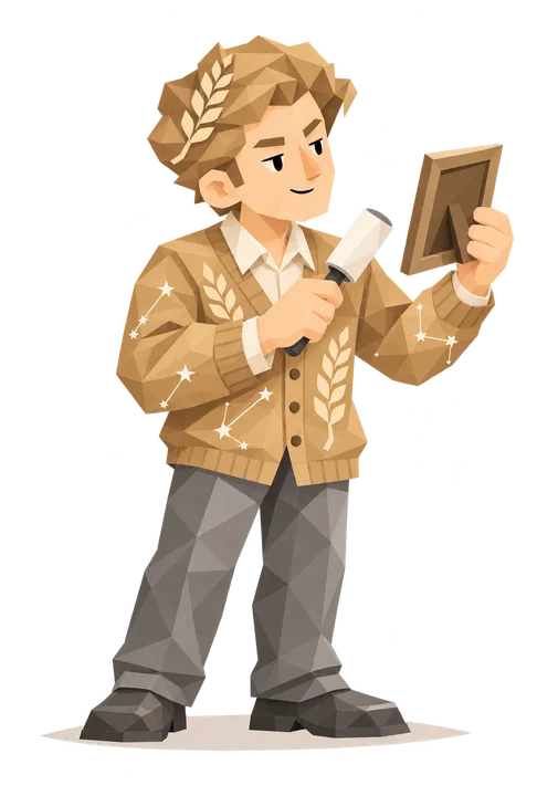 Illustration of a Virgo male